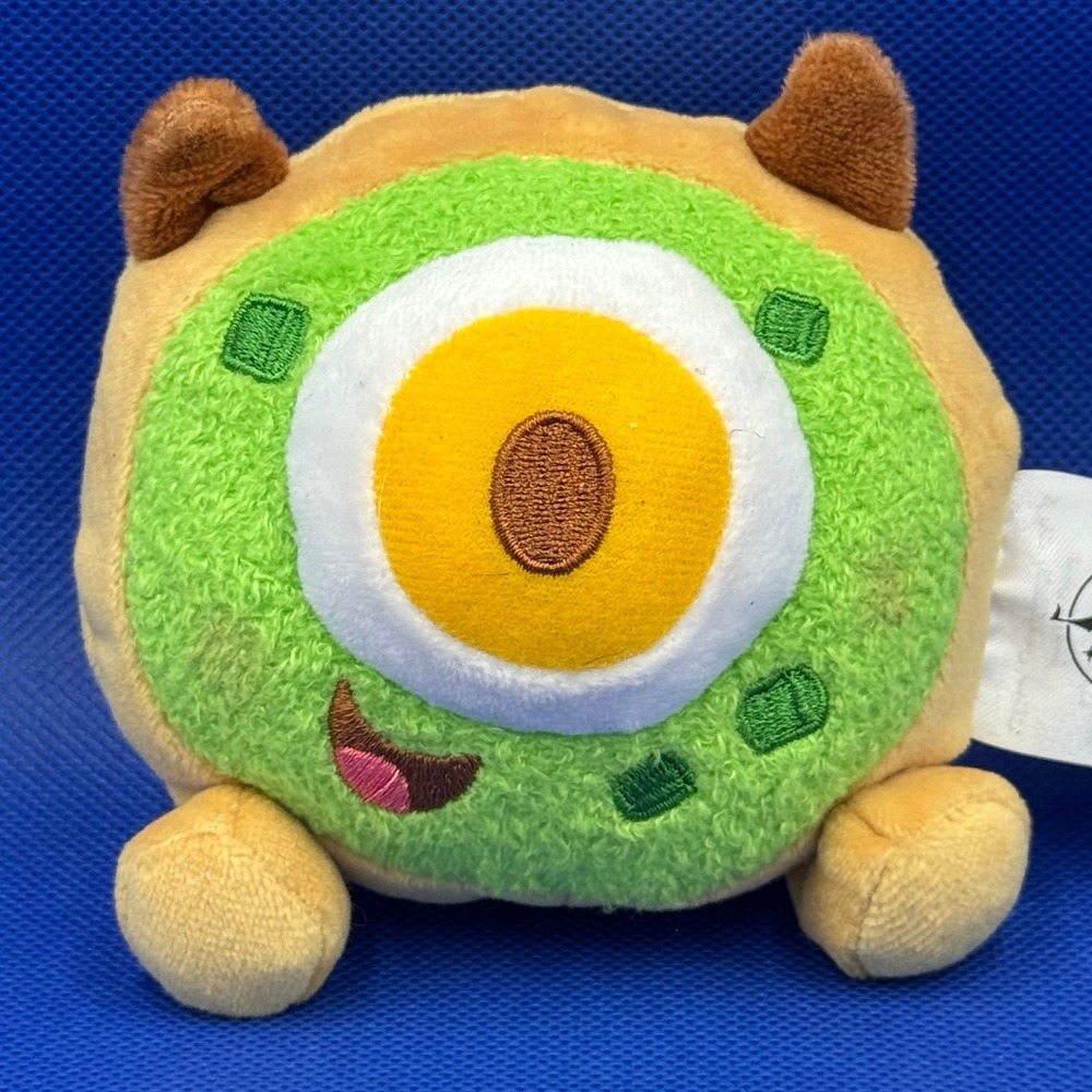 Disney Parks Munchlings Mike Wazowski Avocado Bagel Toast Plush Monsters Inc Egg